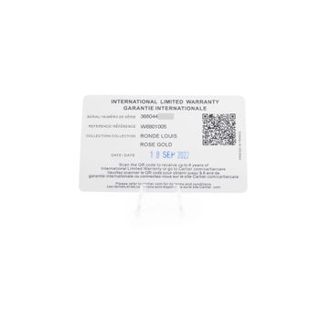 Cartier Ronde Louis W6801005 3680 Rose Gold Silver dial 40mm Auto