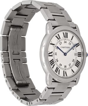Cartier Ronde Solo 2934 Stainless Steel Silver dial 36mm Quartz watch