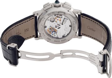 Cartier Rotonde W1556051 18k White Gold Silver dial 42mm Manual watch