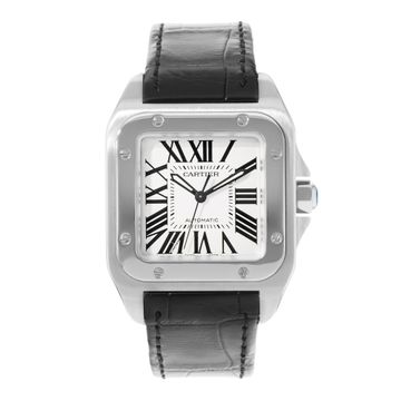 Cartier Santos 100 35x44mm W20126X8 2878 Mens Watch Collection