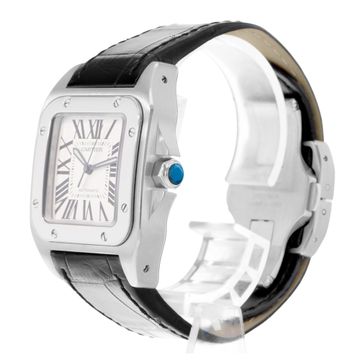 Cartier Santos 100 W20126X8 2878 Steel Silver dial 35x44mm Auto