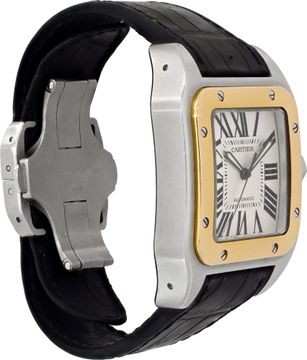 Cartier Santos 100 2656 Stainless Steel White dial 38mm Automatic watch