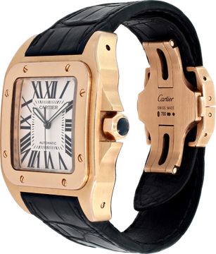 Cartier Santos 100 w20071Y1 18k 38mm auto watch