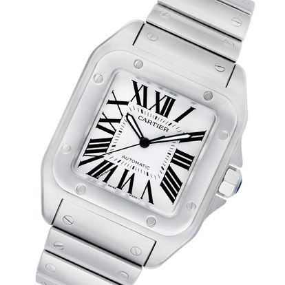 Preowned Cartier Santos 100 w200737G Stainless W517944 | Gray & Sons