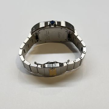 Cartier Santos 100 W200728G 2656 Steel & Yellow Gold Silver dial 38x51mm Auto