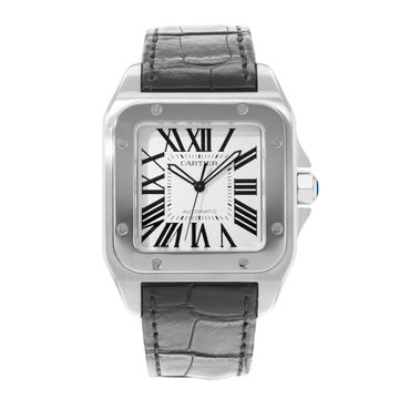 Cartier Santos 100 38x51mm W20073X8 2656 Mens Watch Collection