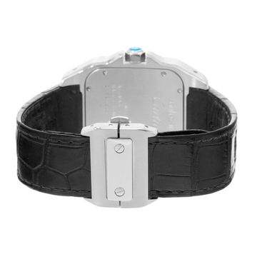 Cartier Santos 100 W20073X8 2656 Steel Silver dial 38x51mm Auto