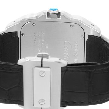 Cartier Santos 100 W20073X8 2656 Steel Silver dial 38x51mm Auto