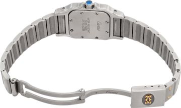 Cartier Santos Galbee in stainless steel and 18k yellow gold