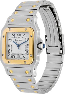 Cartier Santos 1566 18k & steel 29mm Quartz watch