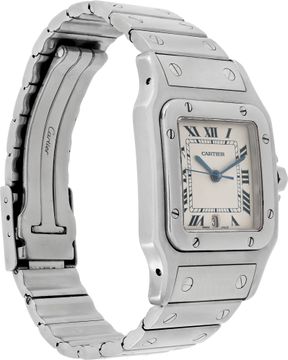 Cartier Santos W20060D6 Stainless Steel White dial 29mm Quartz watch