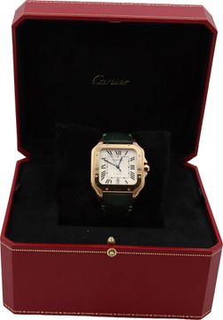 Cartier Santos WGSA0019 18k rose gold 37mm auto watch