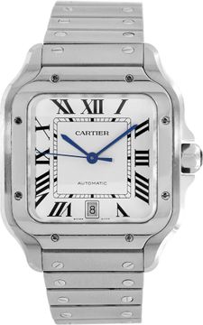Cartier Santos WSSA0018 Stainless Steel White dial 37mm Automatic watch