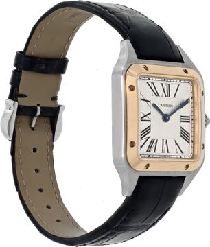 Cartier Santos Dumont W2SA0012 Stainless Steel Silver dial 28mm Quartz watch
