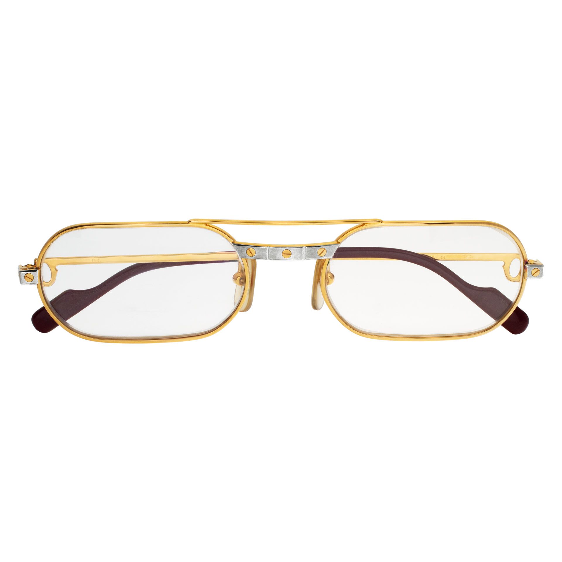 Cartier Santos glasses gold plated N513695 | Gray & Sons Jewelers