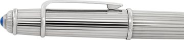 Cartier silver plated ballpoint pen with cabochon sapphire |