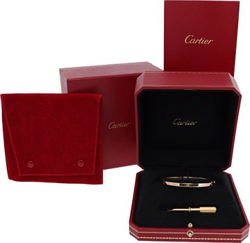 Cartier Small Love Bracelet in 18k yellow gold size 17