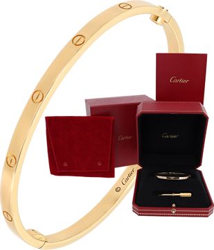 Cartier Small Love Bracelet in 18k yellow gold size 17 Cartier Small Love Bracelet in 18k yellow gold size 17 Bracelet Collection