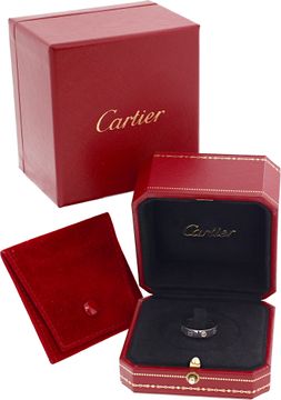 Cartier Small Love ring in 18k white gold with a single diamond