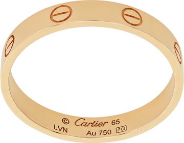 Cartier Small Love Ring in 18k Yellow Gold Size 11US