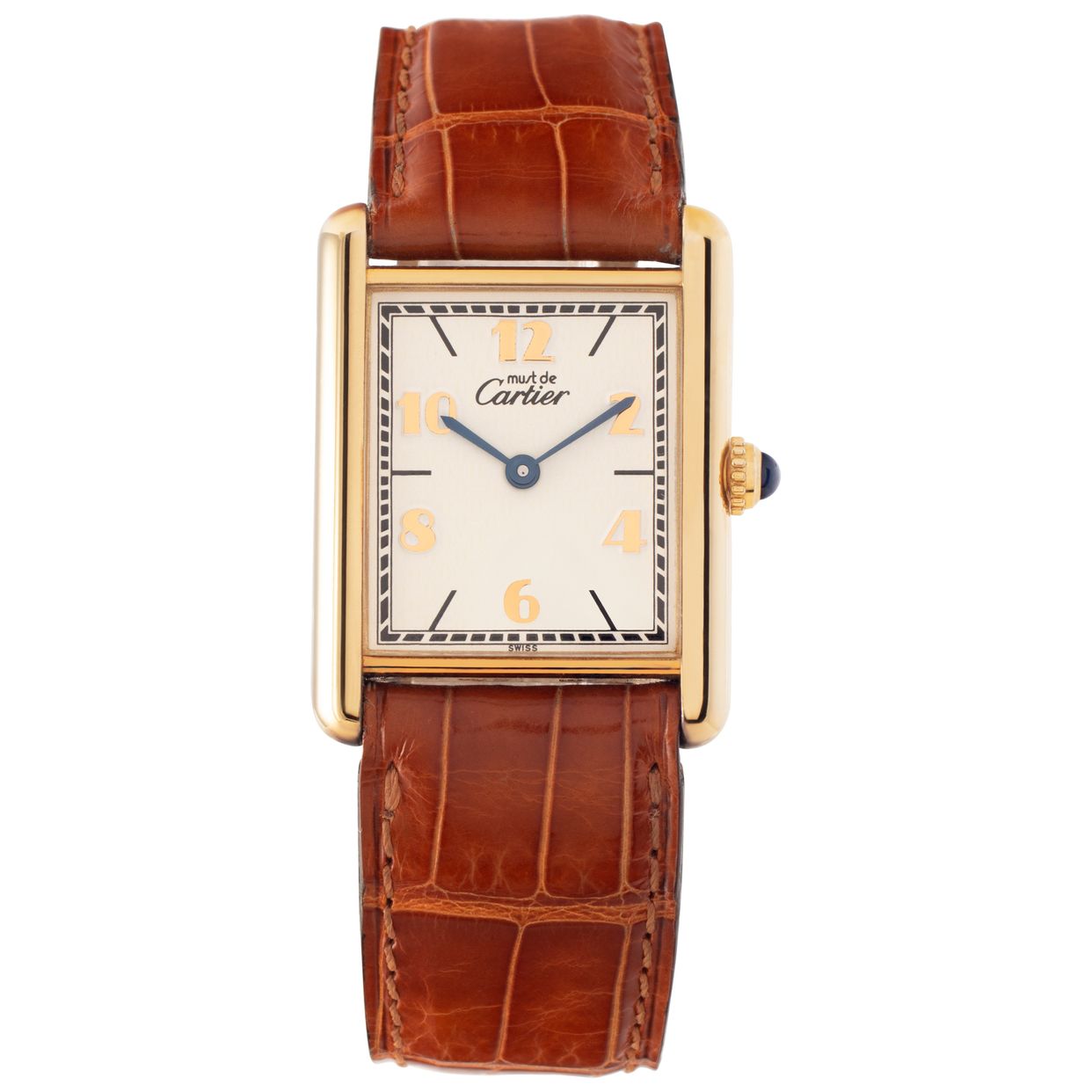 Used Cartier Tank 161725 plaque 23.5mm Quartz watch | Gray & Sons