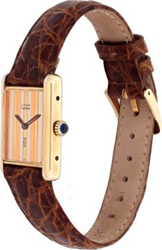 Cartier Tank Vermail Trinity Stripe dial