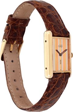 Cartier Tank Vermail Trinity Stripe dial