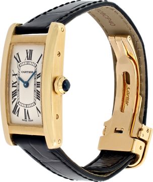 Cartier Tank Americaine 1710 18k Yellow Gold 34mm Quartz watch