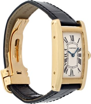 Cartier Tank Americaine 1710 18k Yellow Gold 34mm Quartz watch