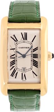 Cartier Tank Americaine 1740 18k Ivory dial 36.5mm Automatic watch Cartier Tank Americaine 36.5mm 1740 Ladies Watch Collection