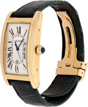 Cartier Tank Americaine 1740 18k 36.5mm auto watch