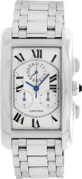 Cartier Tank Americaine 2312 18k White Gold 36mm Quartz watch Cartier Tank Americaine 36mm 2312 Mens Watch Collection