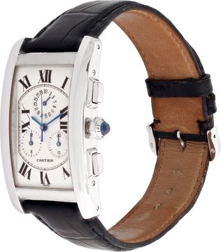 Cartier Tank Americane in 18k white gold