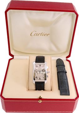 Cartier Tank Americane in 18k white gold