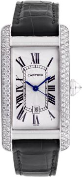 Cartier Tank Americaine "Diamond Bezel" 33mm 1726 Ladies Watch Collection