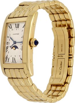 Cartier Tank Americaine 819907 18k 31mm Quartz watch