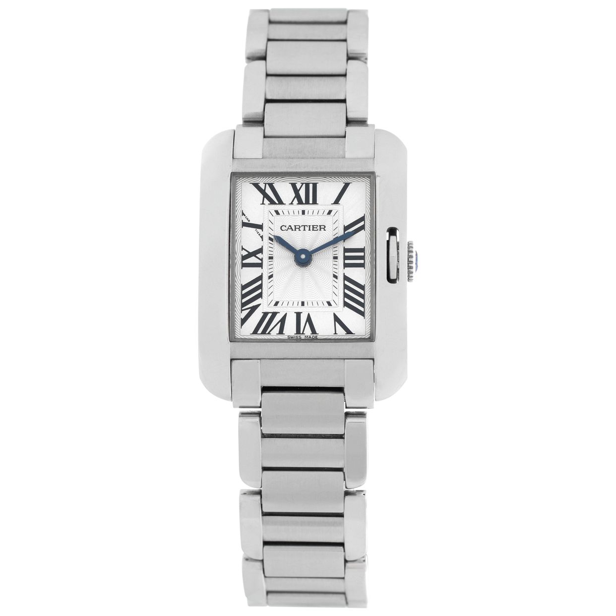 CARTIER Tank Anglaze SM W5310022 Silver Dial Quartz Ladies Watch_ cartier-tank-anglaise-small-  main image 4