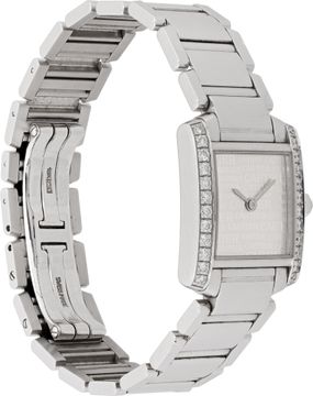 Cartier Tank Francaise 2403 18k White Gold 20mm Quartz watch