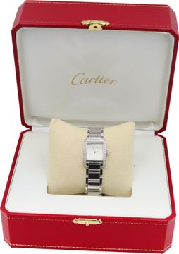 Cartier Tank Francaise 2403 18k White Gold 20mm Quartz watch