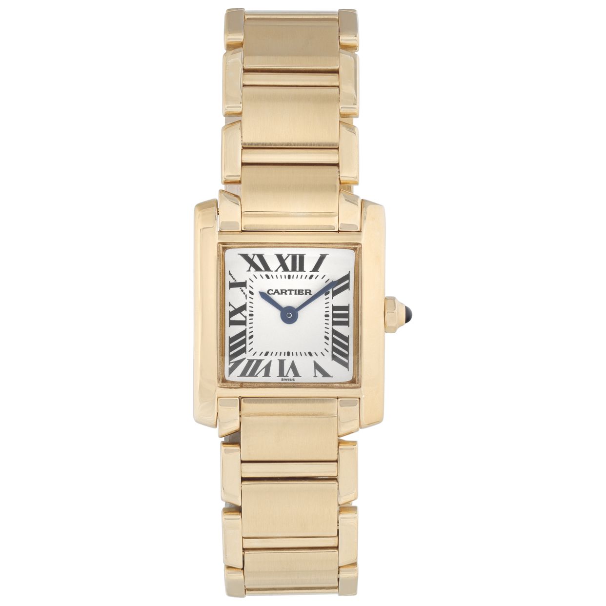 Pre-owned Cartier Tank Francaise 1820 18k yellow gold 20mm