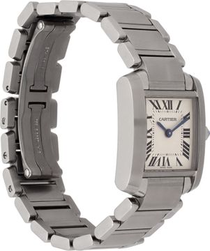 Cartier Tank Francaise 3217 Stainless Steel Ivory dial 20mm Quartz watch