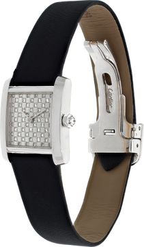 Cartier Tank Francaise WE102631 18k White Gold Silver dial 20mm Quartz watch