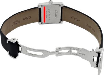 Cartier Tank Francaise WE102631 18k White Gold Silver dial 20mm Quartz watch