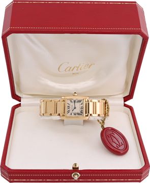 Cartier Tank Francaise 1820 18k Yellow Gold 25mm Quartz watch