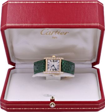 Cartier Tank Francaise 2385 18k 25mm Quartz watch