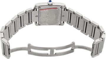 Cartier Tank Francaise 2465 Stainless Steel White dial 25mm Quartz watch