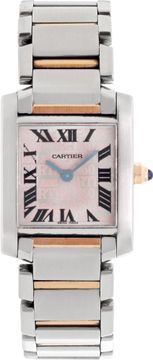 Cartier Tank Francaise in stainless steel and 18k rose gold Cartier Tank Francaise 25mm W51036Q4 Ladies Watch Collection