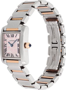 Cartier Tank Francaise in stainless steel and 18k rose gold
