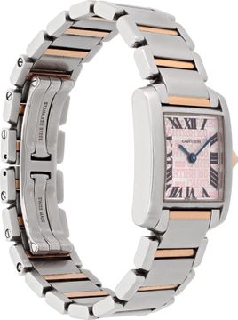 Cartier Tank Francaise in stainless steel and 18k rose gold