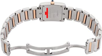 Cartier Tank Francaise in stainless steel and 18k rose gold